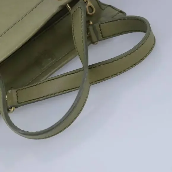 CELINE Hand Bag Leather Khaki - Picture 7 of 12